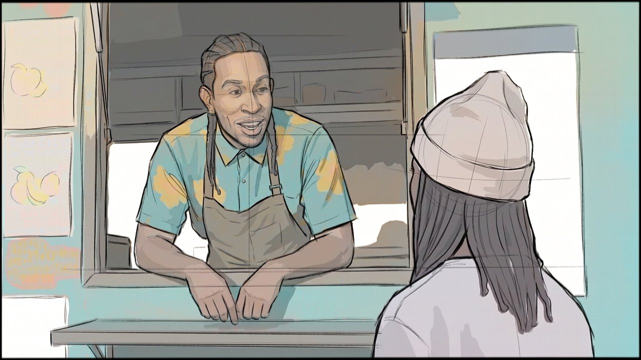 Music Video - Narrative - storyboard frame 6 by Dakota Warren